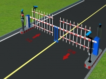 車牌識別自動識別道閘一體機